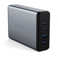 Сетевое зарядное устройство Satechi 108W Pro USB-C PD серый космос (ST-TC108WM)