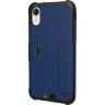 Чехол UAG Metropolis Series Case для iPhone Xr синий Cobalt - фото № 2
