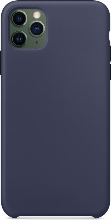Силиконовый чехол S-Case Silicone Case для iPhone 11 Pro тёмно-синий