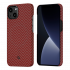 Чехол PITAKA MagEZ Case 2 для iPhone 13 красный карбон ёлочка Herringbone (KI1307M)