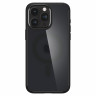 Чехол SPIGEN Ultra Hybrid c MagSafe для iPhone 15 Pro Max матовый черный (Frost Black) - фото № 3