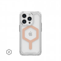 Чехол UAG Plyo с MagSafe для iPhone 15 Pro прозрачный/розовое золото (Ice/Rose Gold)