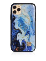 Чехол iNeez Vinyl Design для iPhone 12 Pro Max голубой
