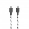 Кабель Native Union Belt Cable USB-C to USB-C 1.2 м зебра - фото № 2