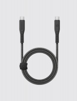 Кабель EnergEa Flow USB3.2 Gen2 USB-C to USB-C Cable 20 Gbps 1 м черный