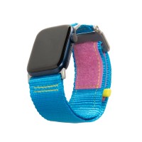 Ремешок UAG Active LE Watch Strap для Apple Watch 45/44/42 мм голубой 80's (Blue/Pink)
