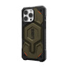 Чехол UAG Monarch Pro Kevlar с MagSafe для iPhone 16 Pro Max зеленый кевлар (Kevlar Element Green) - фото № 3