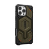 Чехол UAG Monarch Pro Kevlar с MagSafe для iPhone 16 Pro Max зеленый кевлар (Kevlar Element Green) - фото № 4