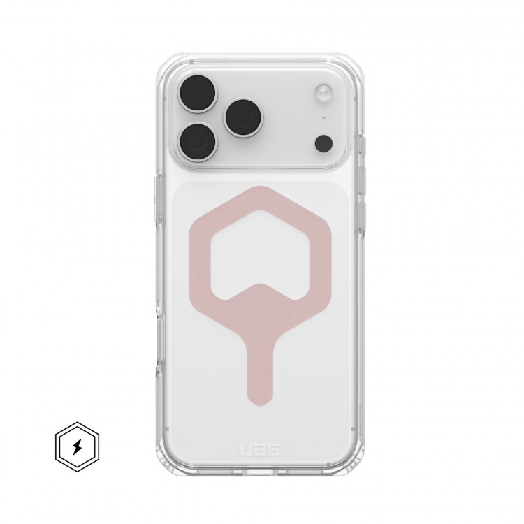 Чехол UAG Plyo для iPhone 18 Pro Max / 17 Pro Max прозрачный/розовое золото (Ice/Rose Gold)