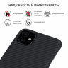 Чехол PITAKA MagEZ Case для iPhone 11 чёрный карбон - Twill (KI1101R) - фото № 3