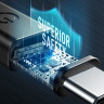 Кабель EnergEa Flow USB3.2 Gen2 USB-C to USB-C Cable 20 Gbps 30 см черный - фото № 6