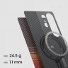 Чехол PITAKA Tactile Woven Case для Samsung Galaxy S25 - Sunset - фото № 3