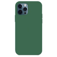 Силиконовый чехол Gurdini Silicone Case для iPhone 12 / 12 Pro тёмно-зеленый (Cyprus Green)