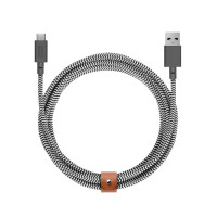 Кабель Native Union Belt Cable XL USB-A to USB-C 3 м зебра