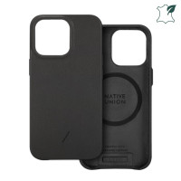 Кожаный чехол Native Union Clic Classic MagSafe для iPhone 13 Pro Max черный