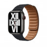 Ремешок Gurdini Leather Link для Apple Watch 38/40/41 мм черный (Midnight)