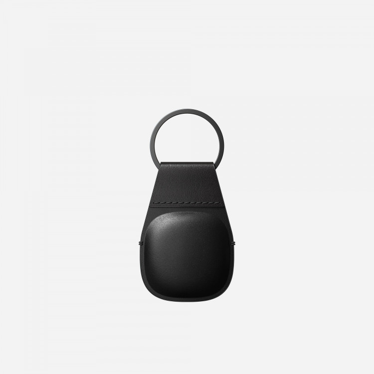 Кожаный брелок Nomad Leather Keychain для AirTag черный (Black)