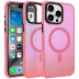 Чехол Gurdini Asty с MagSafe для iPhone 15 Pro Max розовый