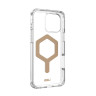 Чехол UAG Plyo с MagSafe для iPhone 16 Pro Max прозрачный/золото (Ice/Gold) - фото № 6