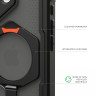 Чехол UAG Plasma XTE для iPhone 17 черный/оранжевый (Black/Orange) - фото № 7