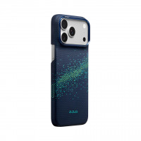 Чехол PITAKA Edge Case для iPhone 18 Pro Max / 17 Pro Max - Nearfield Blue