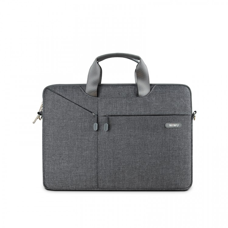 Сумка для ноутбука WiWU Gent Business Handbag 13.3" темно-серая (Dark Grey)