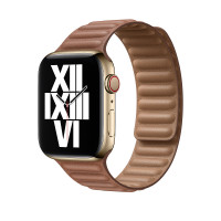 Ремешок Gurdini Leather Link для Apple Watch 38/40/41 мм коричневый (Saddle Brown)