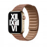 Ремешок Gurdini Leather Link для Apple Watch 38/40/41 мм коричневый (Saddle Brown)