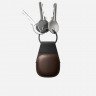Кожаный брелок Nomad Leather Keychain для AirTag коричневый (Rustic Brown) - фото № 2