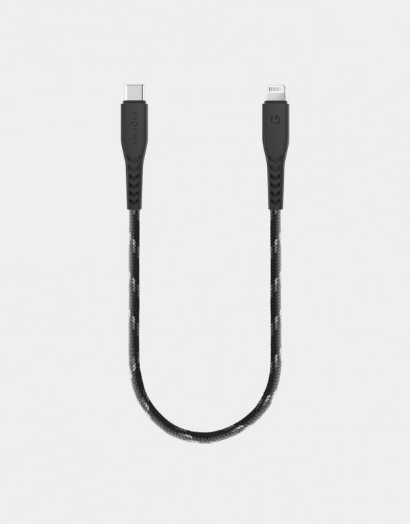 Кабель EnergEa NyloFlex Lightning to USB-C Cable 30 см черный