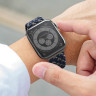 Ремешок Uniq Aspen DE для Apple Watch 42/44/45 мм синий - фото № 3