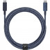 Кабель Native Union Belt Cable Pro USB-C to USB-C 2.4 м синий