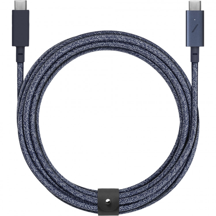Кабель Native Union Belt Cable Pro USB-C to USB-C 2.4 м синий