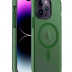 Чехол Gurdini Nano с MagSafe для iPhone 15 Pro зеленый