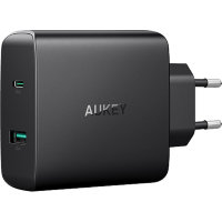 Сетевое зарядное устройство Aukey Amp USB-C Wall Charger Power Delivery 3.0на 56.5Вт чёрное