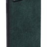 Чехол Gurdini Premium Alcantara для iPhone 11 Pro Max тёмно-зеленый - фото № 2