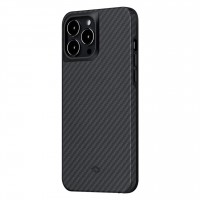 Чехол PITAKA MagEZ Case Pro для iPhone 13 Pro Max чёрный карбон - Twill (KI1301PMP)