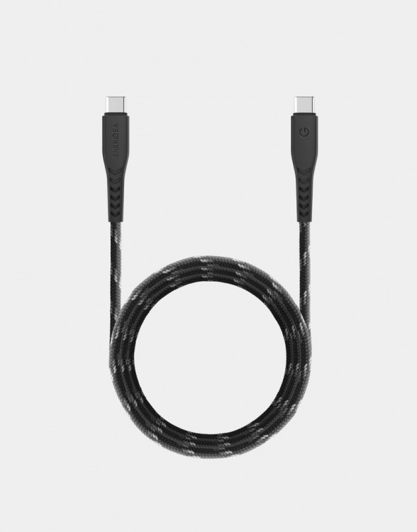 Кабель EnergEa NyloFlex USB-C to USB-C Cable 1.5 м черный