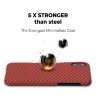 Чехол PITAKA MagEZ Case для iPhone X красный карбон ёлочка Herringbone (KI8007X) - фото № 8