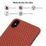 Чехол PITAKA MagEZ Case для iPhone X красный карбон ёлочка Herringbone (KI8007X) - фото № 9