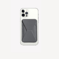 Подставка-кошелёк для iPhone с MagSafe MOFT SNAP-ON серый