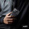 Чехол MOFT Vegan Leather Snap Case с MagSafe для iPhone 14 Pro Max черный - фото № 3