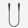 Кабель EnergEa NyloFlex USB-C to USB-C Cable 30 см черный