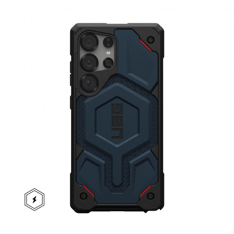 Чехол UAG Monarch Pro Kevlar для Samsung Galaxy S25 Ultra синий кевлар (Kevlar Mallard)