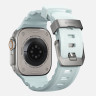 Ремешок Nomad Rocky Point Band для Apple Watch 49/46/45/44 мм светящийся голубой/титан (Icy Blue Glow/Natural) - фото № 3