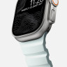 Ремешок Nomad Rocky Point Band для Apple Watch 49/46/45/44 мм светящийся голубой/титан (Icy Blue Glow/Natural) - фото № 6