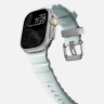 Ремешок Nomad Rocky Point Band для Apple Watch 49/46/45/44 мм светящийся голубой/титан (Icy Blue Glow/Natural) - фото № 9