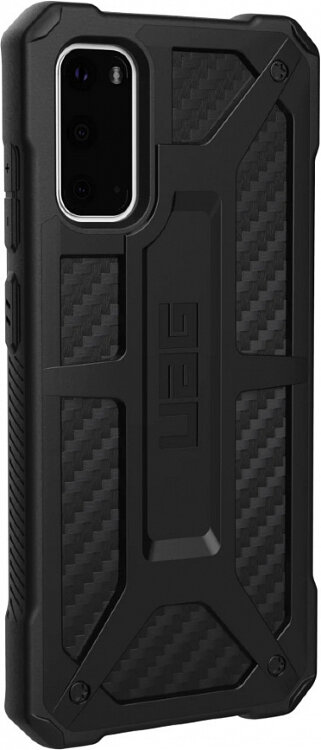 Чехол UAG Monarch Series Case для Samsung Galaxy S20 чёрный карбон