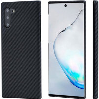 Чехол PITAKA MagEZ Case для Samsung Galaxy Note 10 чёрный карбон Twill (KN1001) поврежденная упаковка