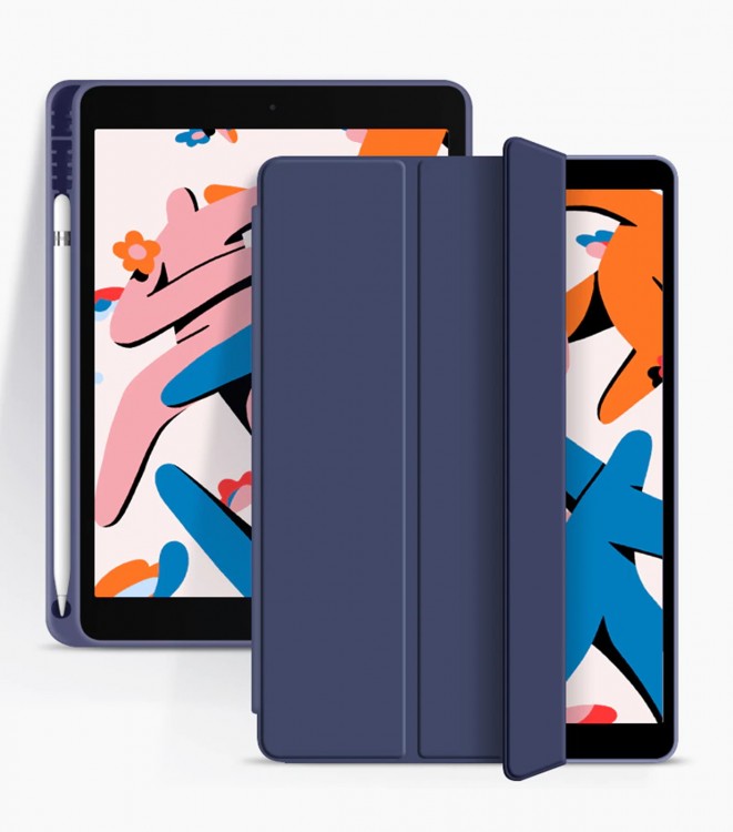 Чехол Gurdini Milano Series для iPad 9.7" (2017-2018) темно-синий